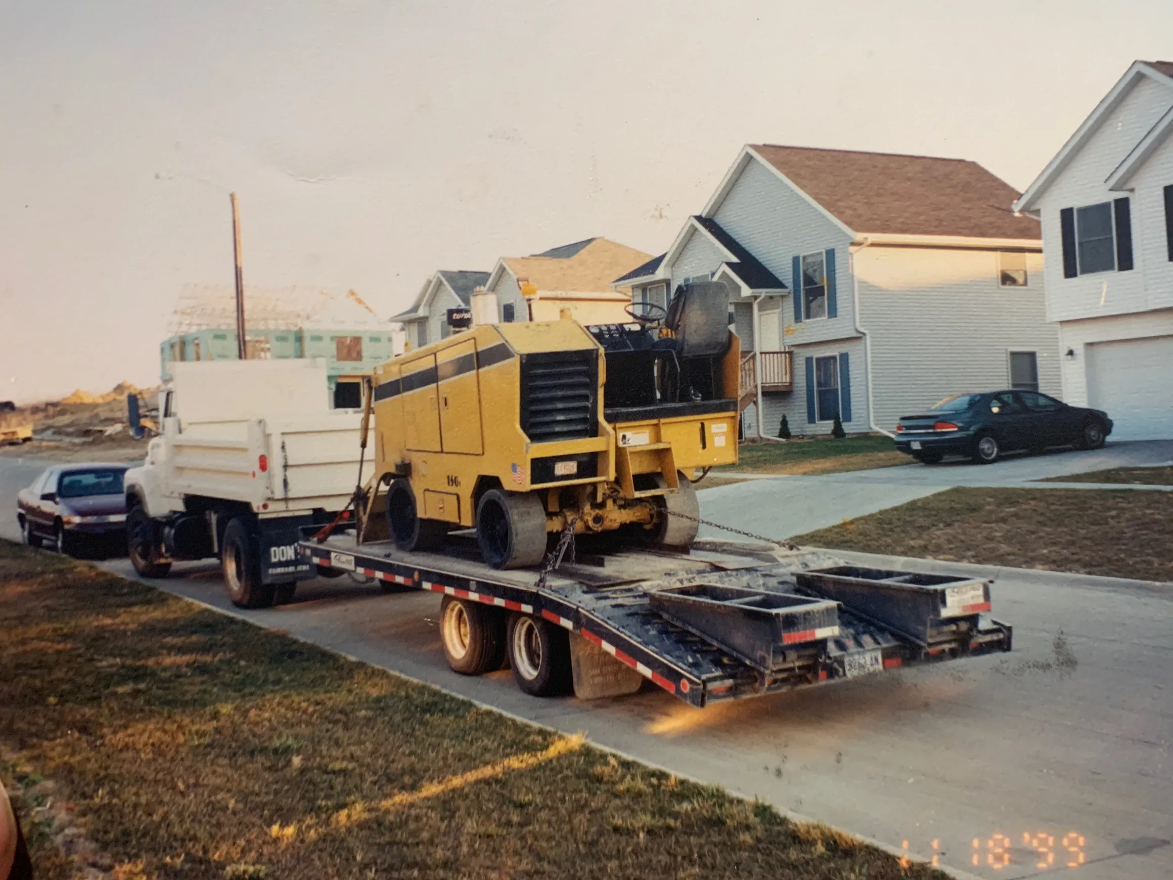Original Midwest Curb Grinding equipment from early years of operation